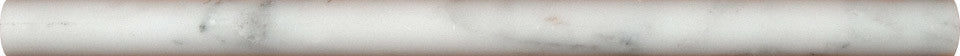 Arabescato Carrara Pencil Molding, 10 Pieces, 3/4"x3/4"x12"
