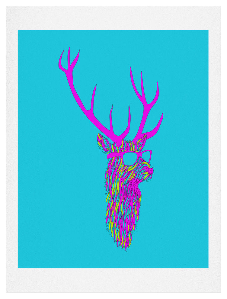 Deny Designs Robert Farkas Party Deer Art Print