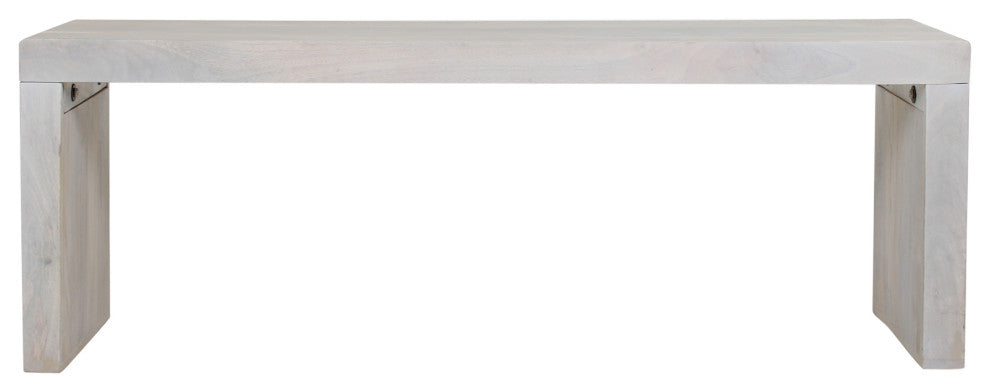 East at Main Karson Mango Wood Bench, Light Natural