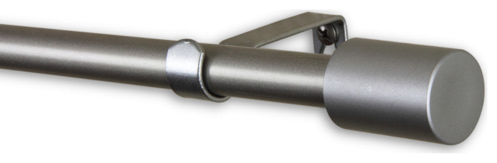 Nora 5/8" Curtain, Rod, Satin Nickel, 84-120"