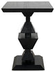 Majesty Side Table, Hand Rubbed Black