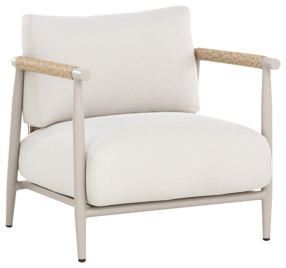 Muros Lounge Chair, Greige, Palazzo Cream