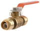 SharkBite® 22222-0000LFA Lead Free Brass Push-Fit Ball Valve, 1/2" x 1/2"