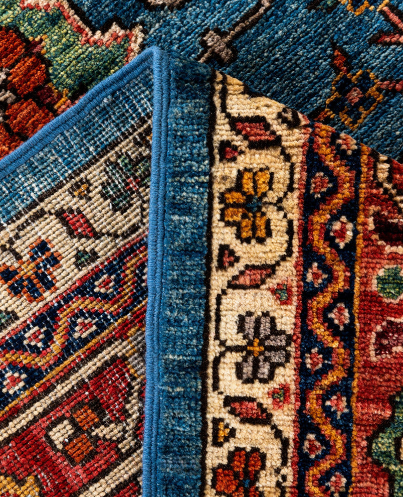 Serapi One-of-a-Kind Hand-Knotted Area Rug Light Blue, 8'2" x 9'10"