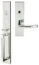 Oslo Lever, Mortise Entry Handleset, Left Hand, Polished Stainless Steel