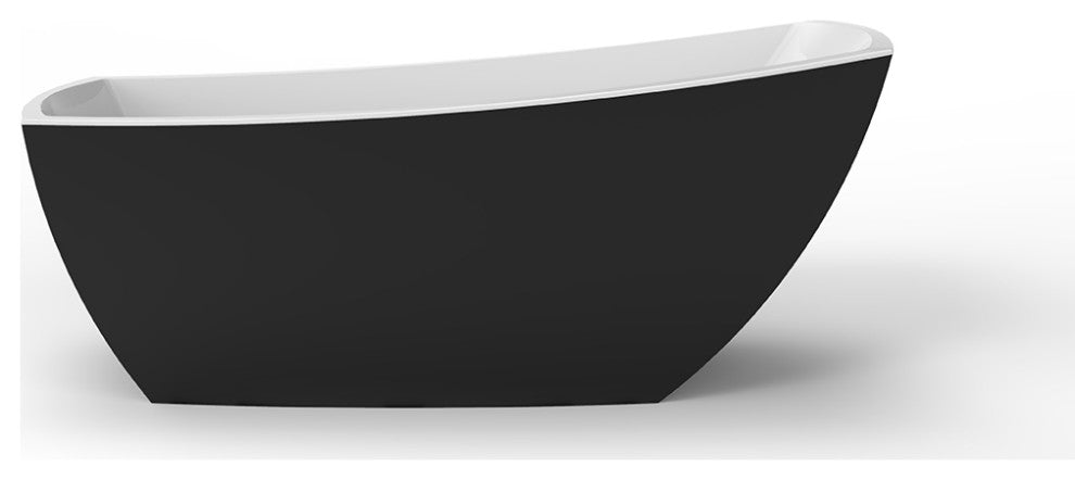 Yori 59" Bathtub, Black