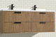 Ari Kitchen and Bath San Diego Bath Vanity, Weathered Fir, 55", Floating