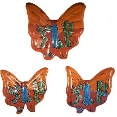 Desert Talavera Ceramic Butterfly Set (3)