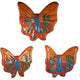 Desert Talavera Ceramic Butterfly Set (3)