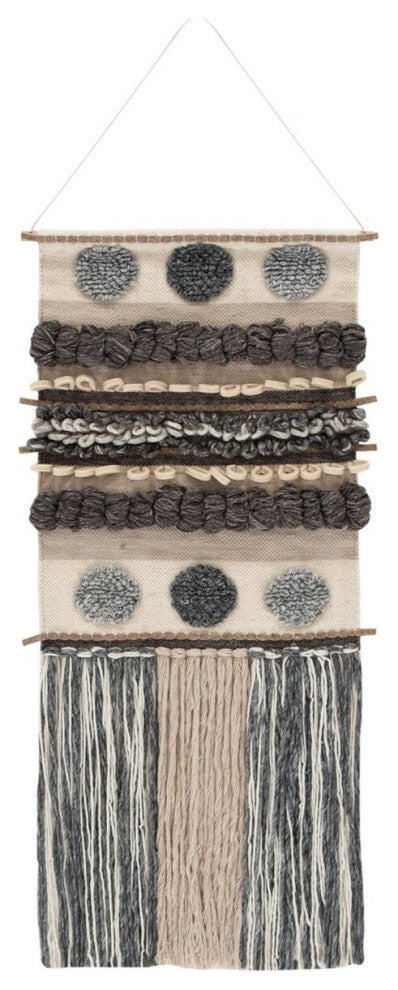 Safavieh Sedona Roxzie Woven Wall Art Ivory/ Grey 22" X 32"