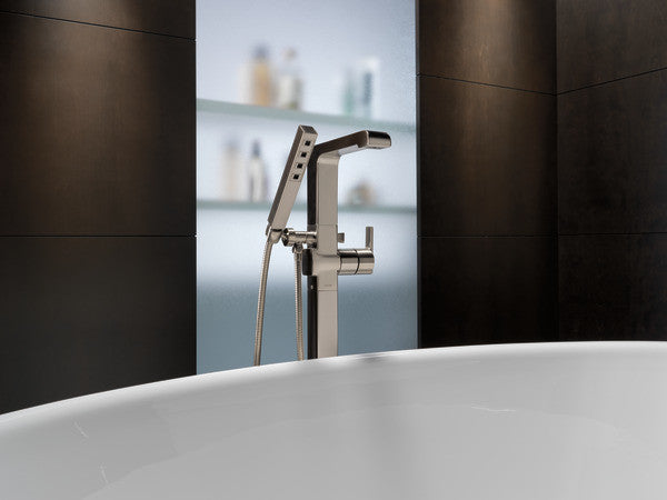 Delta Ara Floor Mount Tub Filler Trim, Stainless, T4767-SSFL