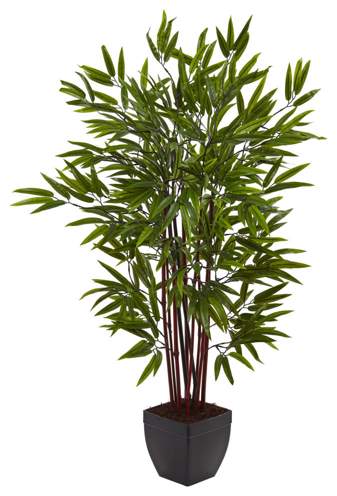 4' Bamboo Silk Tree With Planter