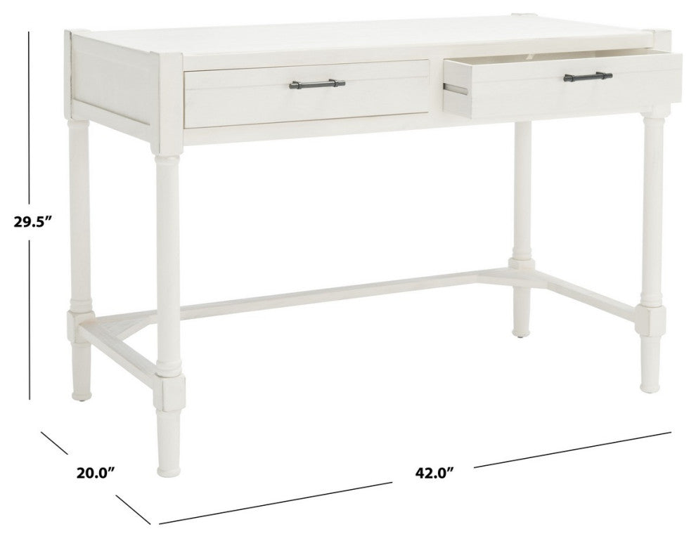 Safavieh Filbert Writing Desk, Distressed White