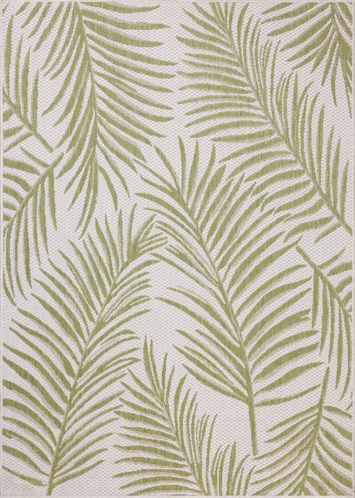 Loloi Easton Ivory / Green 18" x 18" Sample Rug