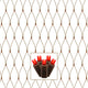 Vickerman X4B2813 150 Red Wide Angle Led Single Mold Christmas Net Light