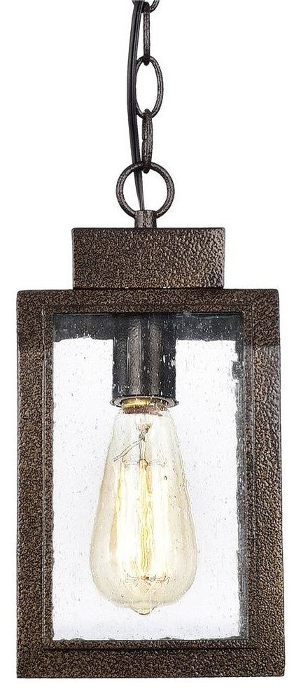 Chloe Lighting Milton Industrial Antique Gold 1 Light Mini Pendant