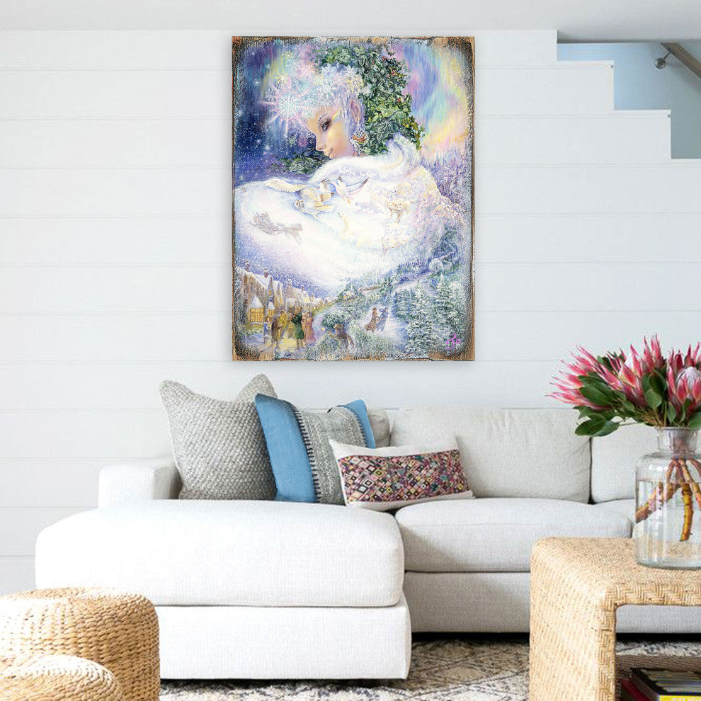 Snow queen Wall and Table Top Wooden Decor, 24x18