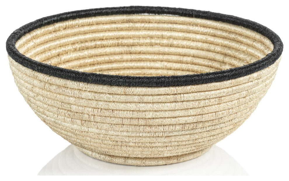 Matera Natural Coiled Abaca Bowl, Large