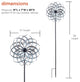 Galvanized Dual Wind Spinner Garden Stake