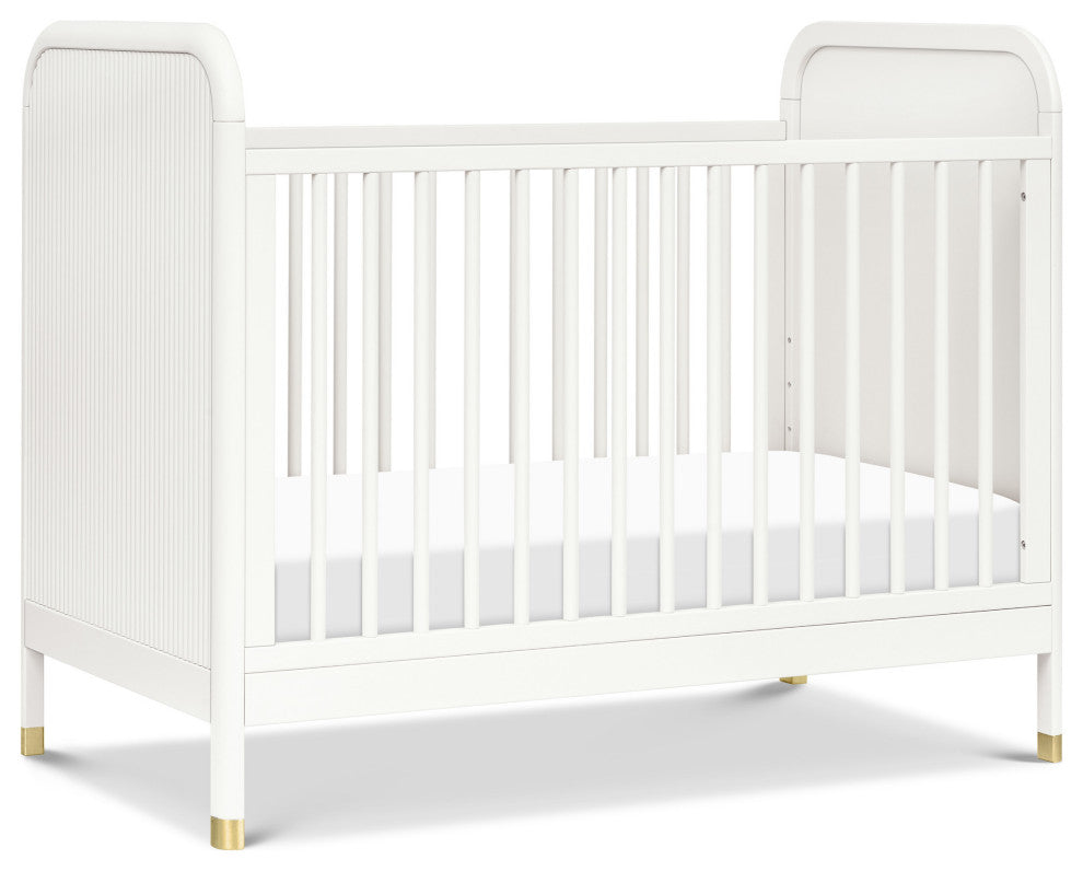 Brimsley Tambour 3-in-1 Convertible Crib, Warm White