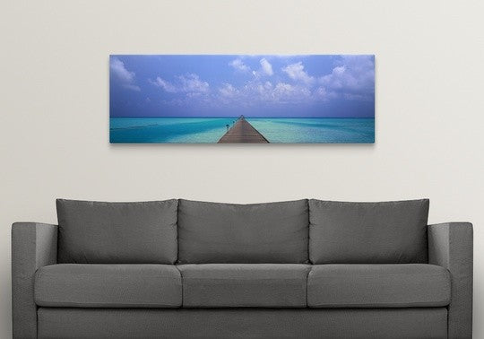 "Holiday Island Maldives" Canvas Art, 60"x20"x1.25"