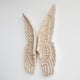 Faux Taxidermy Angel Wing Wall Decor, Aged Ivory