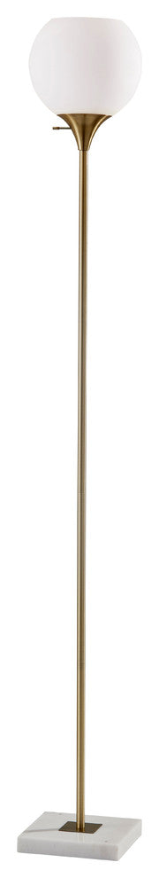 Fiona Torchiere- Antique Brass