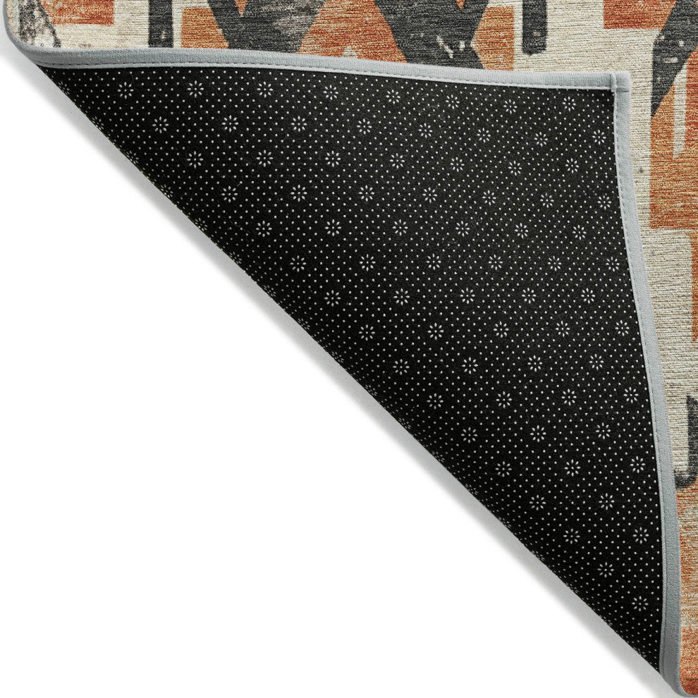 Machine Washable Indoor/Outdoor Chantille ACN1878 Clay 1'8" x 2'6" Rug