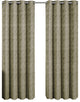 Tabitha Paisley Curtains Jacquard Grommet Panels, Taupe, 54"x63", Set of 2
