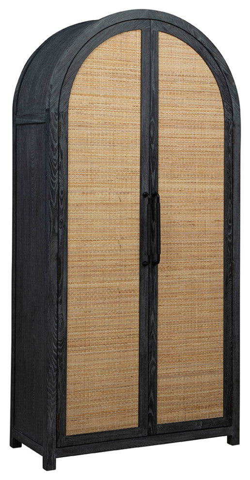 Eloise 83" Tall Storage Cabinet, Black