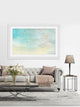 "Distand Beachgoers" Framed Painting Print, 18"x12"