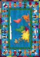 Kid Essentials Rug, Let the Children Come, 7'8"x10'9", Multicolored