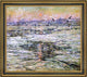 Ernest Lawson Blue Night Framed Premium Canvas Print, 20"x25"