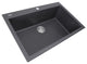 Nantucket Sinks 33" Dual Mount Granite Composite Sink, Black