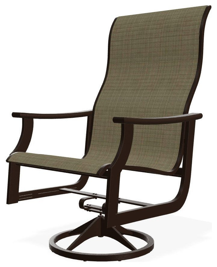St. Catherine Sling Outdoor Supreme Swivel Rocker, Elevation Stone/Kona