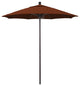 7.5' Bronze Push Lift Fiberglass Rib Aluminum Umbrella, Olefin, Terracotta