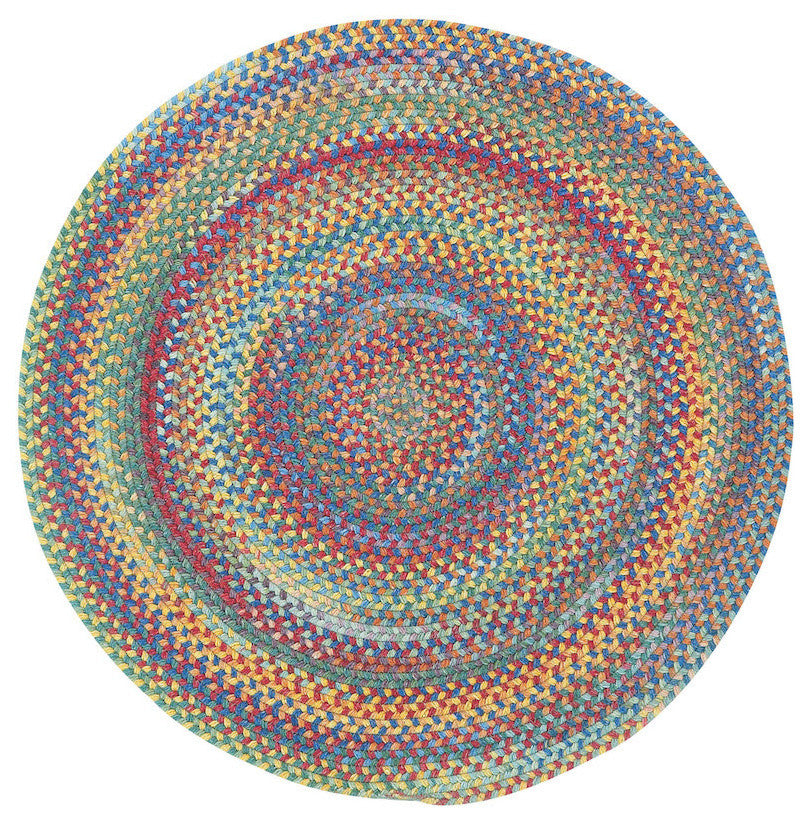 Capel Kill Devil Hill Bright Multi 0210_950 Braided Rugs - 8' 6" Round