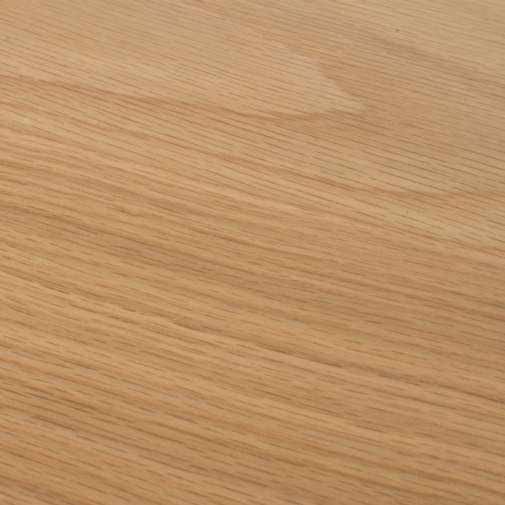 GDF Studio Elsinore Finished Wood Dining Table, Natural Oak