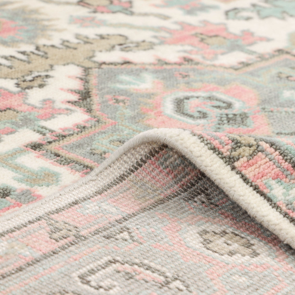 Miranda Handmade Area Rug Ivory, 3' 0" x 5' 0"