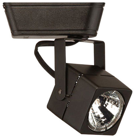 WAC Lighting Low Voltage Track Fixture, 75W, Black, L Track