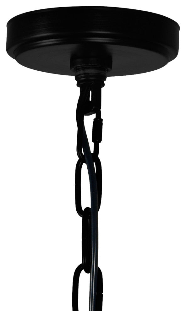 Amazon 4 Light Up Pendant With Black Finish