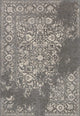Easy Care, Stain/Fade Resistant Emory Area Rug, Charcoal and Ivory, 5'3"x7'7"