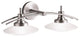 Kichler 6162NI Two Light Bath, Brushed Nickel Finish