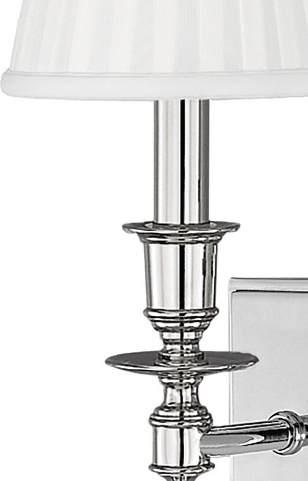 Ludlow 1-Light Wall Sconce, Polished Nickel