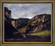 Gustave Courbet Cliffs near OrnansFramed Premium Canvas Print, 16"x20"