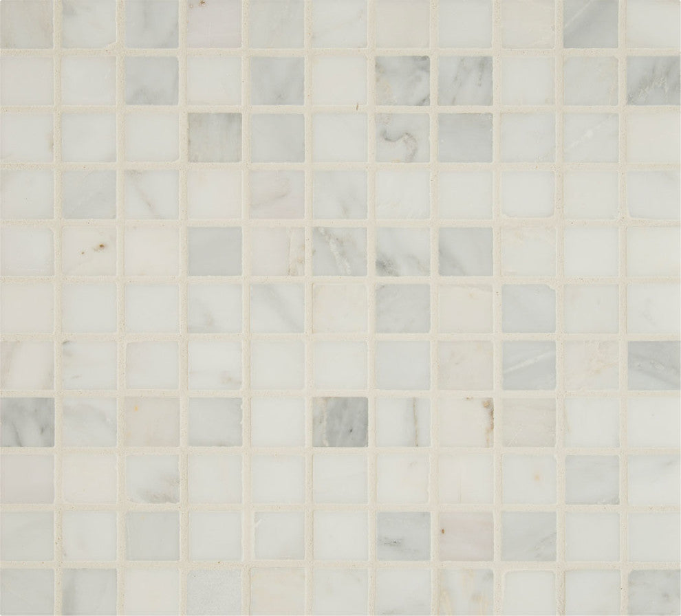 Honed Tile, Arabescato Carrara, 50 Sq. ft., 1"x1"