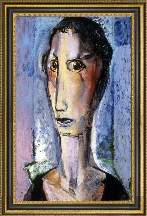 Alfred Henry Maurer Portrait Girl Gray Background