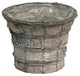 Grey Rustic Birch Tree Bark 6" Pot W/ Soft Liner