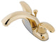 4" Centerset Bathroom Faucet, Polished Brass