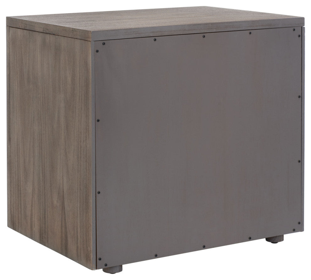 Safavieh Couture Rosey 3 Drawer Wood Nightstand, Light Brown